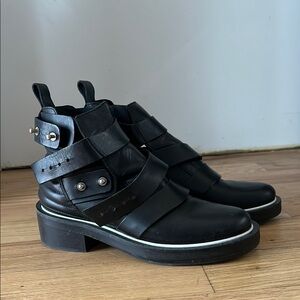 Maje Black Leather Women's Boots